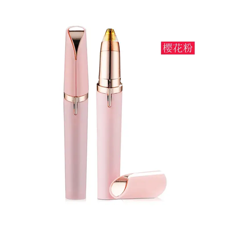 Cordless Electric Eyebrow Trimmer with 4 Blades