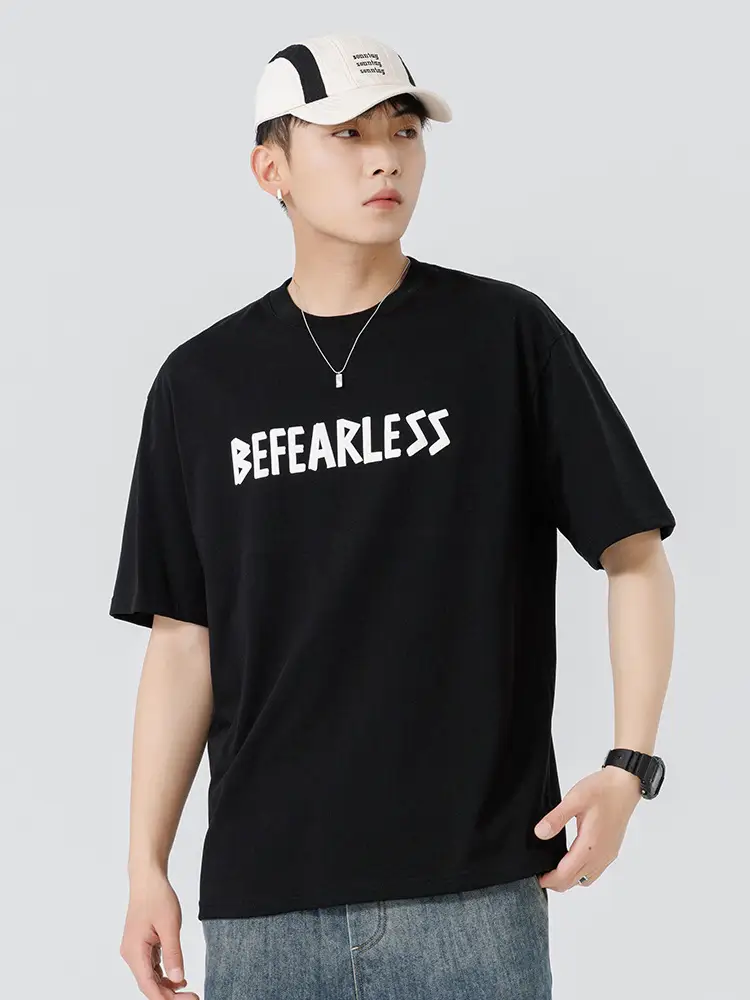 Men Green Bearerless Cotton T-Shirt Short Sleeve - Image 5