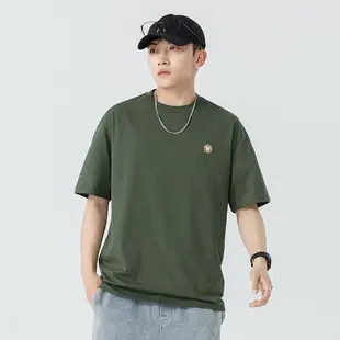 Men Green Bearerless Cotton T-Shirt Short Sleeve — feature 10