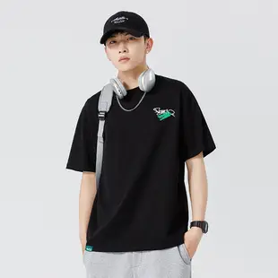 Men Green Bearerless Cotton T-Shirt Short Sleeve — feature 5