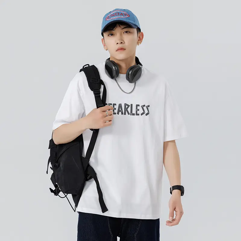 Men Green Bearerless Cotton T-Shirt Short Sleeve - Image 2