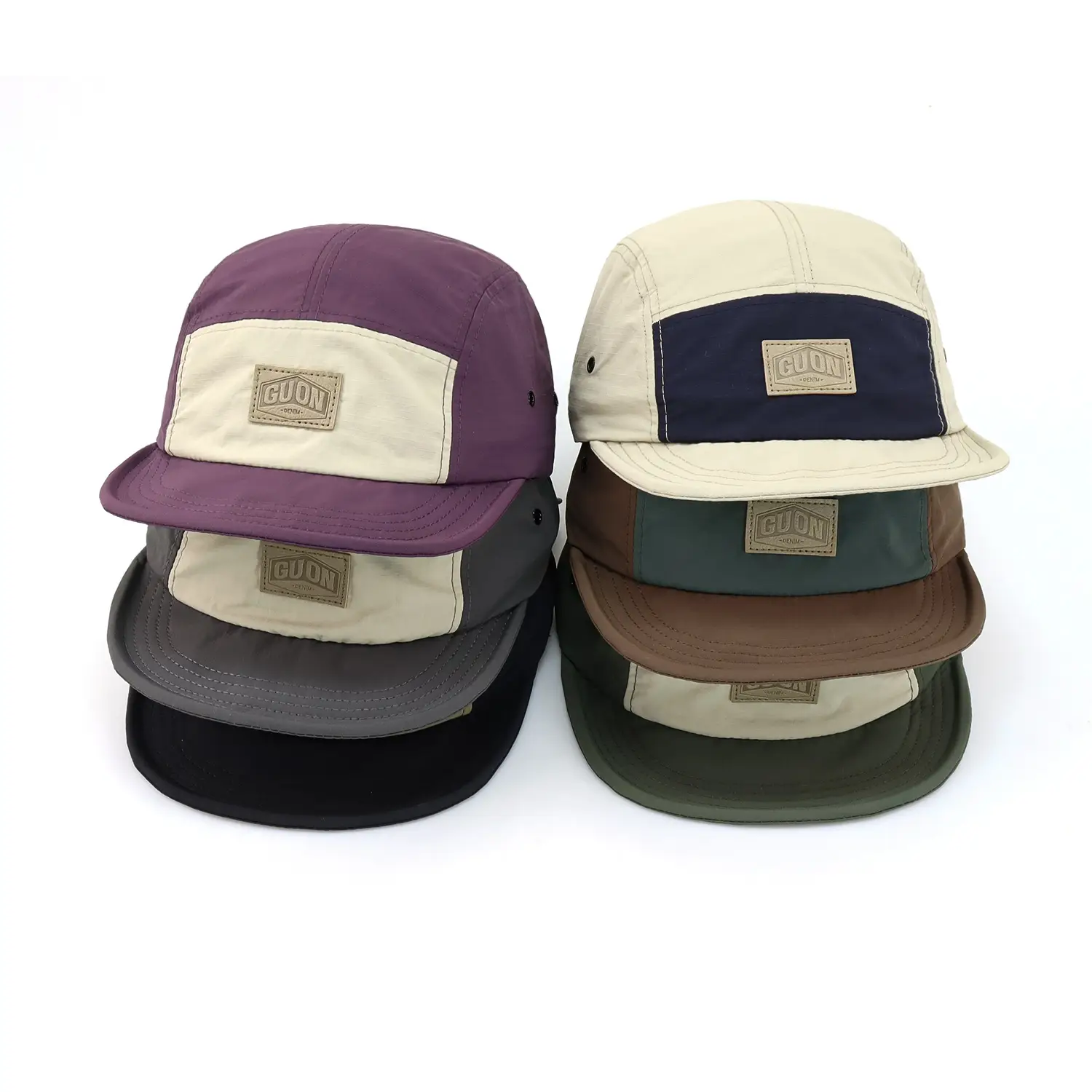 Japanese Style Women's Hat with Eaves, Beige Navy, Four Seasons - Image 8