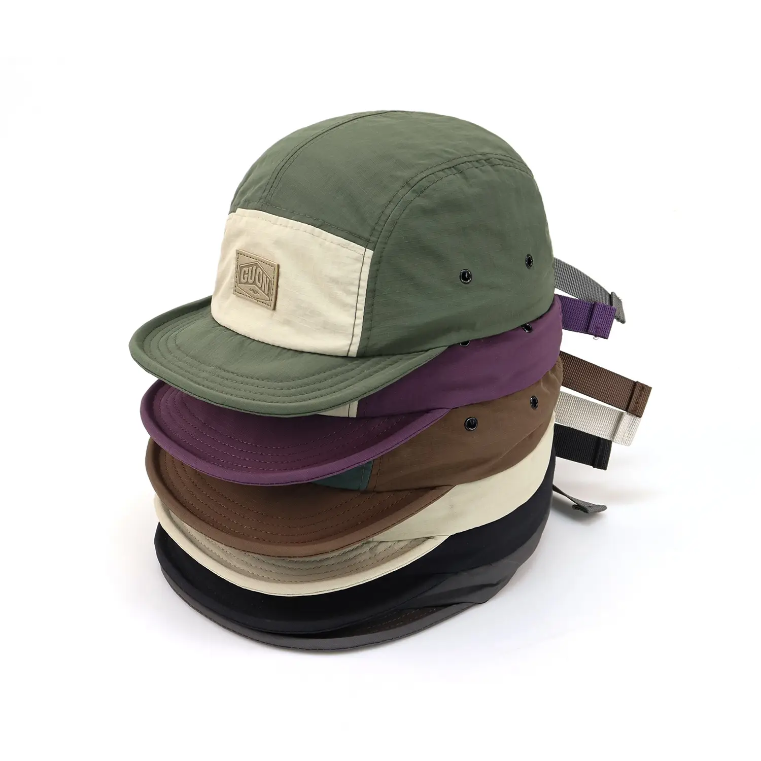 Japanese Style Women's Hat with Eaves, Beige Navy, Four Seasons - Image 9