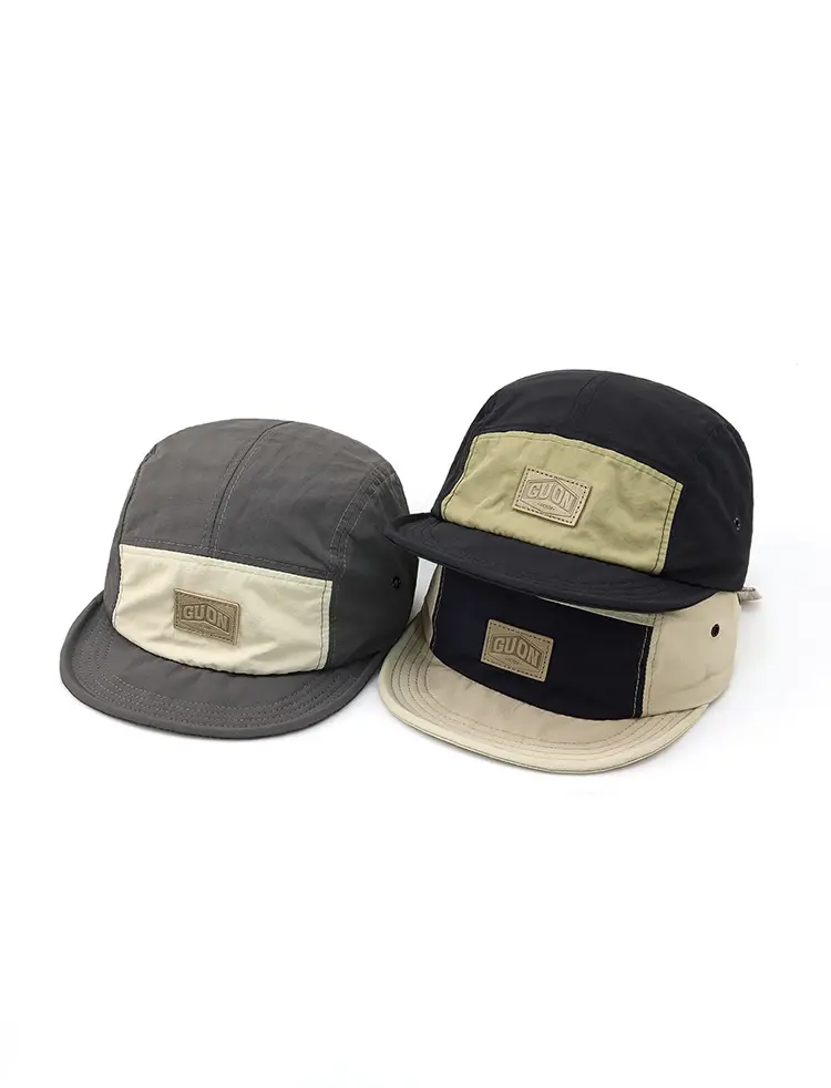 Japanese Style Women's Hat with Eaves, Beige Navy, Four Seasons — feature 3