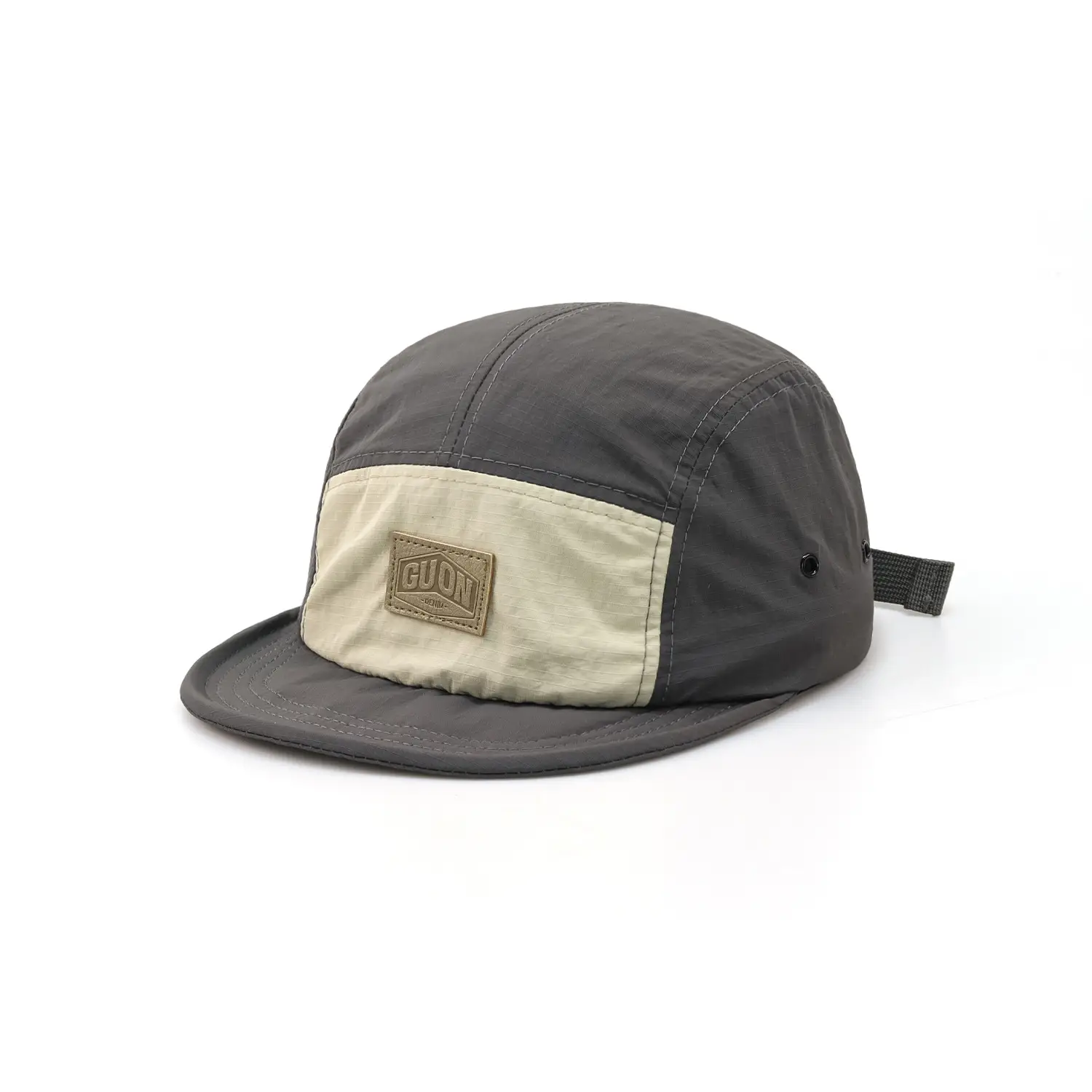 Japanese Style Women's Hat with Eaves, Beige Navy, Four Seasons - Image 2