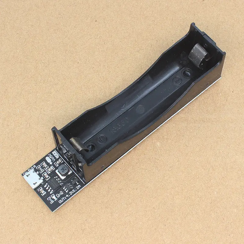 18650 polymer lithium battery charger 3.7V4.2V charging box 1.2A with anti-reverse connection 5V1A output