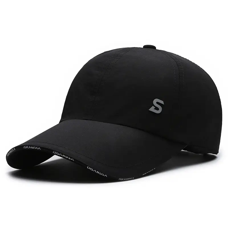 Men's Grey Baseball Cap with Deep Brim - Image 8