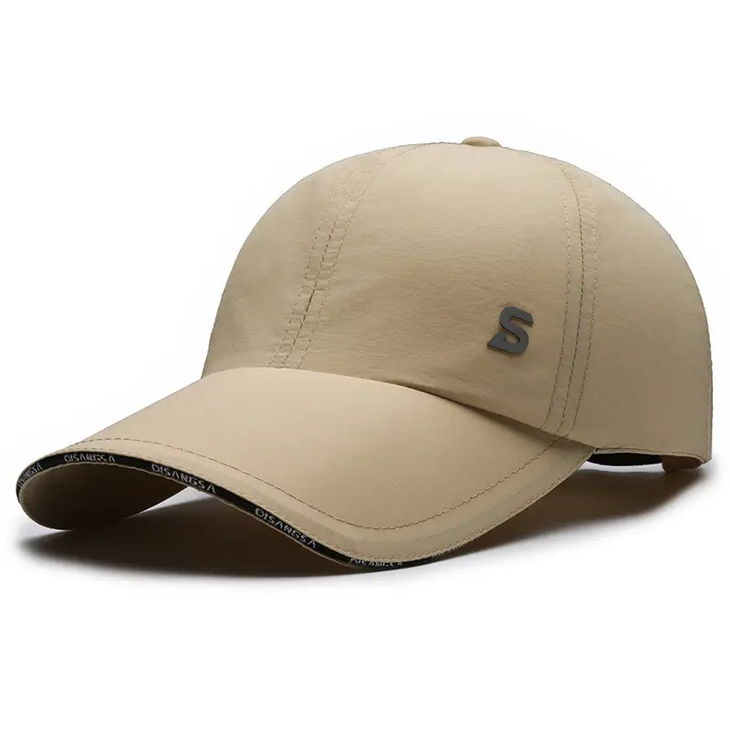 Men's Grey Baseball Cap with Deep Brim - Image 10