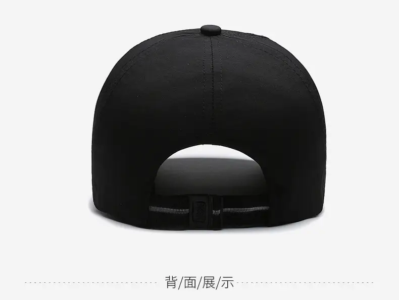 Men's Grey Baseball Cap with Deep Brim — feature 11