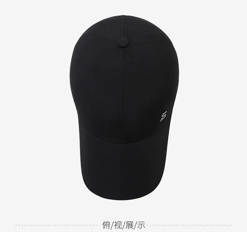 Men's Grey Baseball Cap with Deep Brim — feature 12