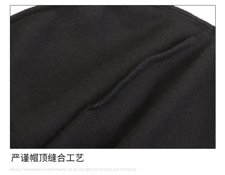 Men's Grey Baseball Cap with Deep Brim — feature 15