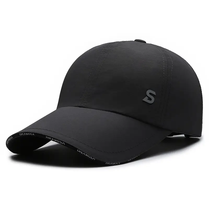 Men's Grey Baseball Cap with Deep Brim - Image 6