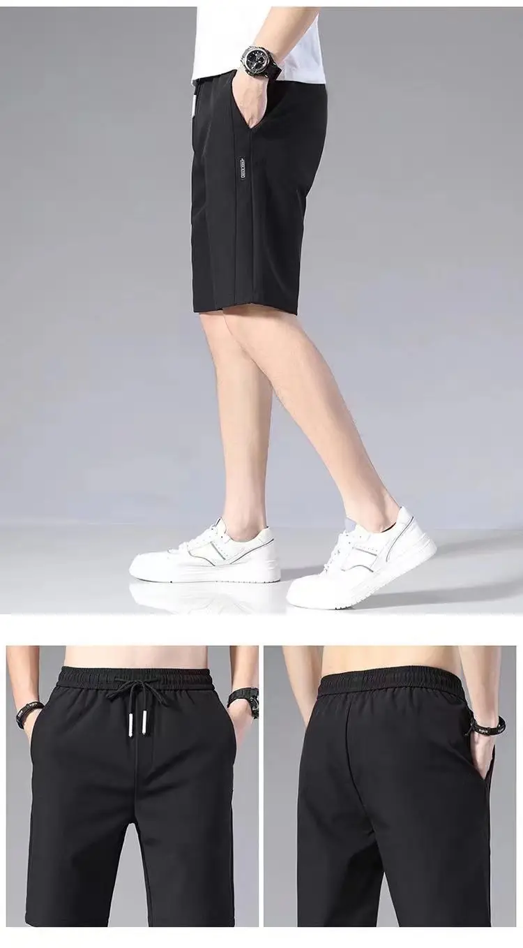 Men's Ice Silk Thin Cropped Shorts — feature 8