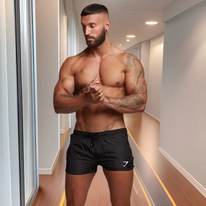 Men's White Quick-Drying Sports Shorts Lightweight — feature 6