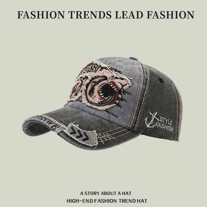 Men's Shark Graphic Baseball Cap with "Sportsnwe" Text - Image 7