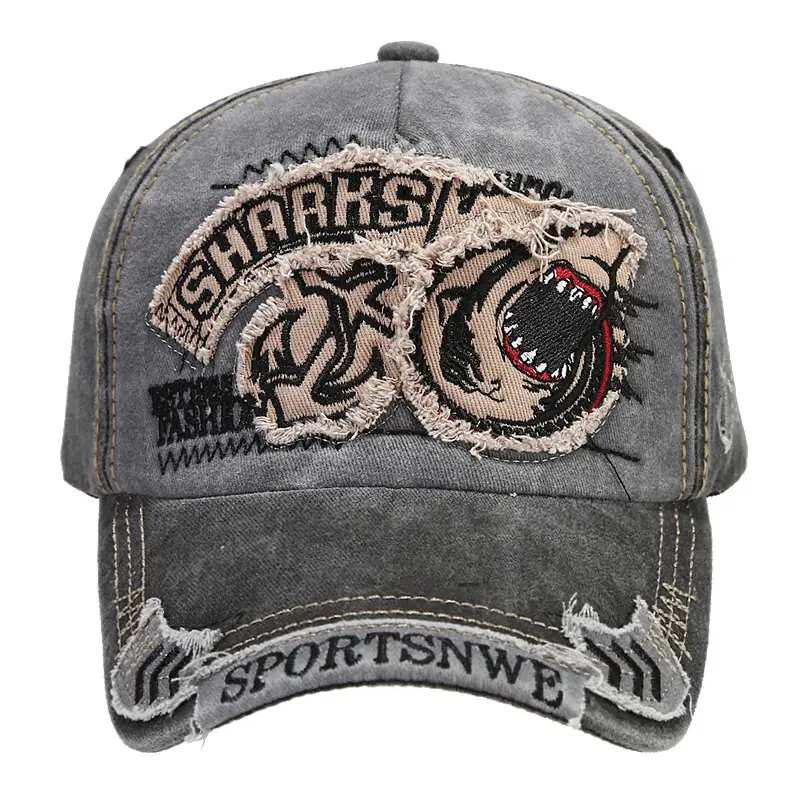 Men's Shark Graphic Baseball Cap with "Sportsnwe" Text - Image 10