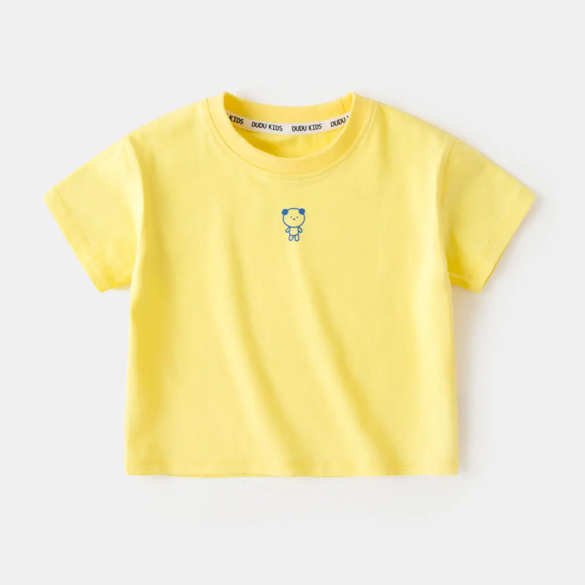 Dudu Kids Short Sleeve T-Shirt Cream Green Dinosaur Print — feature 33
