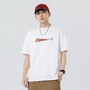 Men Striped T-Shirt Brown Grey Casual Summer — feature 6