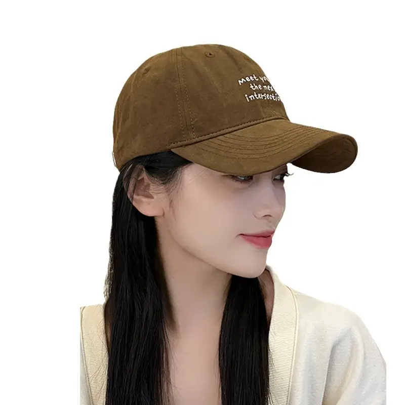 Blue Women's Peaked Cap with "Meet You Next Intersection" Design - Image 12