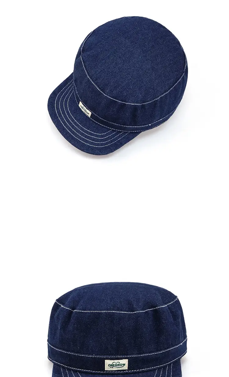 Japanese Style Denim Cap for Women Men New Large Head — feature 3