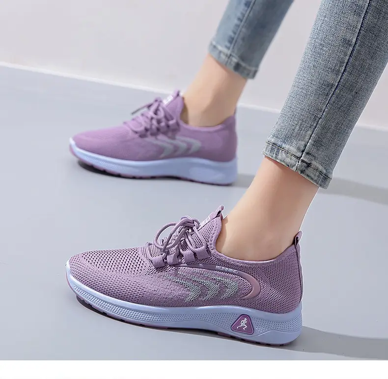 Spring 2025 New Old Beijing Cloth Shoes Breathable Casual Shoes Soft Sole Non-slip Mum Shoes Knitted Mesh Women's Shoes — feature 10