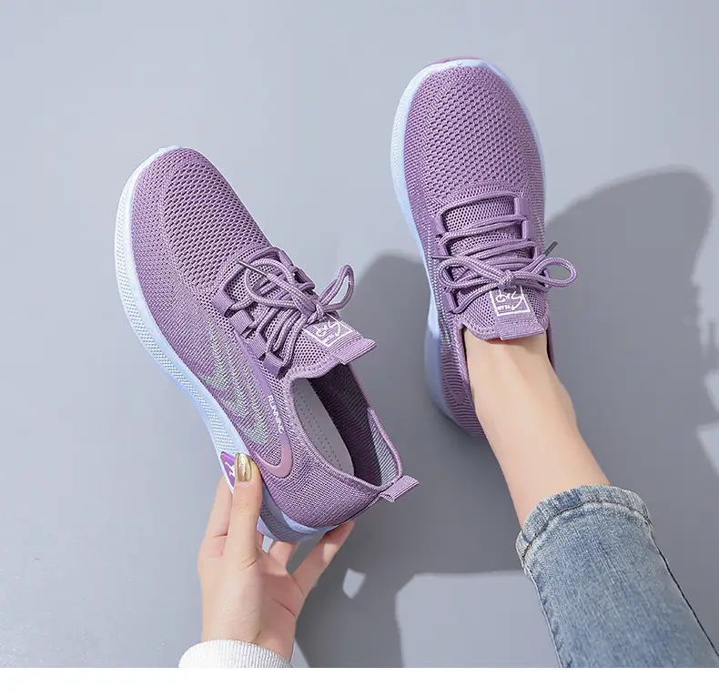 Spring 2025 New Old Beijing Cloth Shoes Breathable Casual Shoes Soft Sole Non-slip Mum Shoes Knitted Mesh Women's Shoes — feature 11