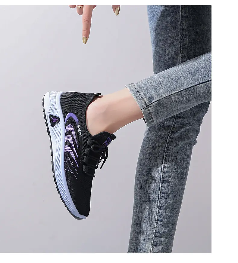 Spring 2025 New Old Beijing Cloth Shoes Breathable Casual Shoes Soft Sole Non-slip Mum Shoes Knitted Mesh Women's Shoes — feature 13