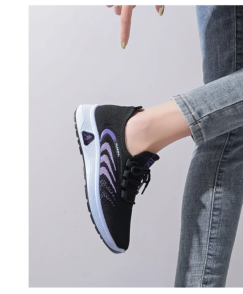 Spring 2025 New Old Beijing Cloth Shoes Breathable Casual Shoes Soft Sole Non-slip Mum Shoes Knitted Mesh Women's Shoes — feature 15