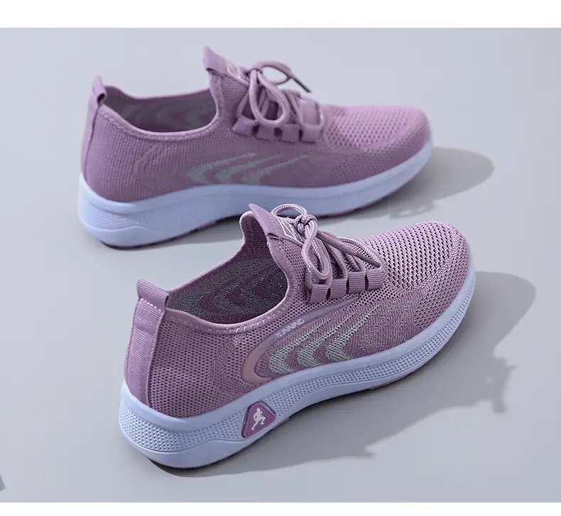 Spring 2025 New Old Beijing Cloth Shoes Breathable Casual Shoes Soft Sole Non-slip Mum Shoes Knitted Mesh Women's Shoes — feature 21
