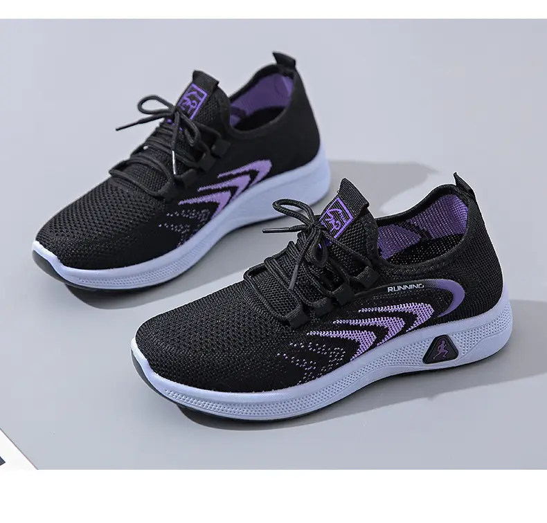Spring 2025 New Old Beijing Cloth Shoes Breathable Casual Shoes Soft Sole Non-slip Mum Shoes Knitted Mesh Women's Shoes — feature 23
