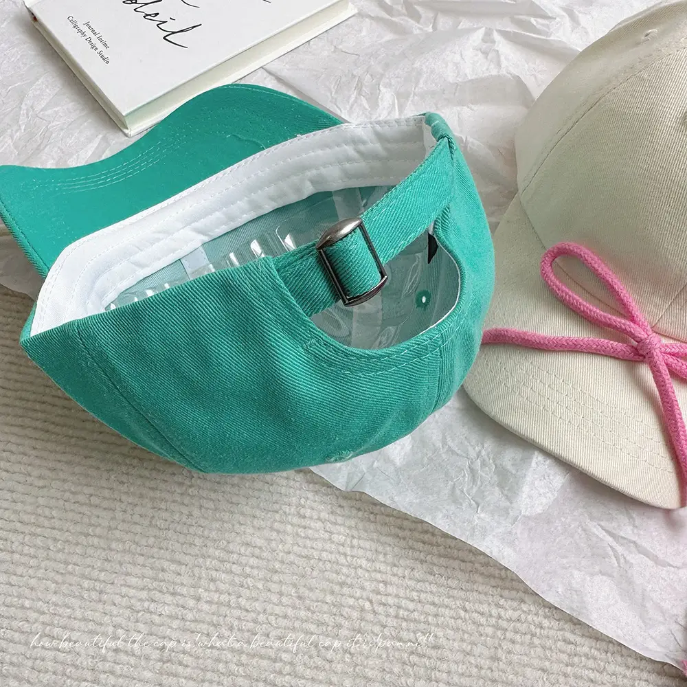 Candy Color Bow Cap for Boys Girls Sunproof Peaked Cap — feature 36