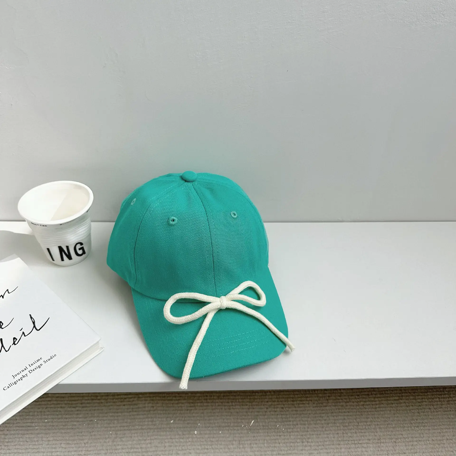 Candy Color Bow Cap for Boys Girls Sunproof Peaked Cap - Image 2