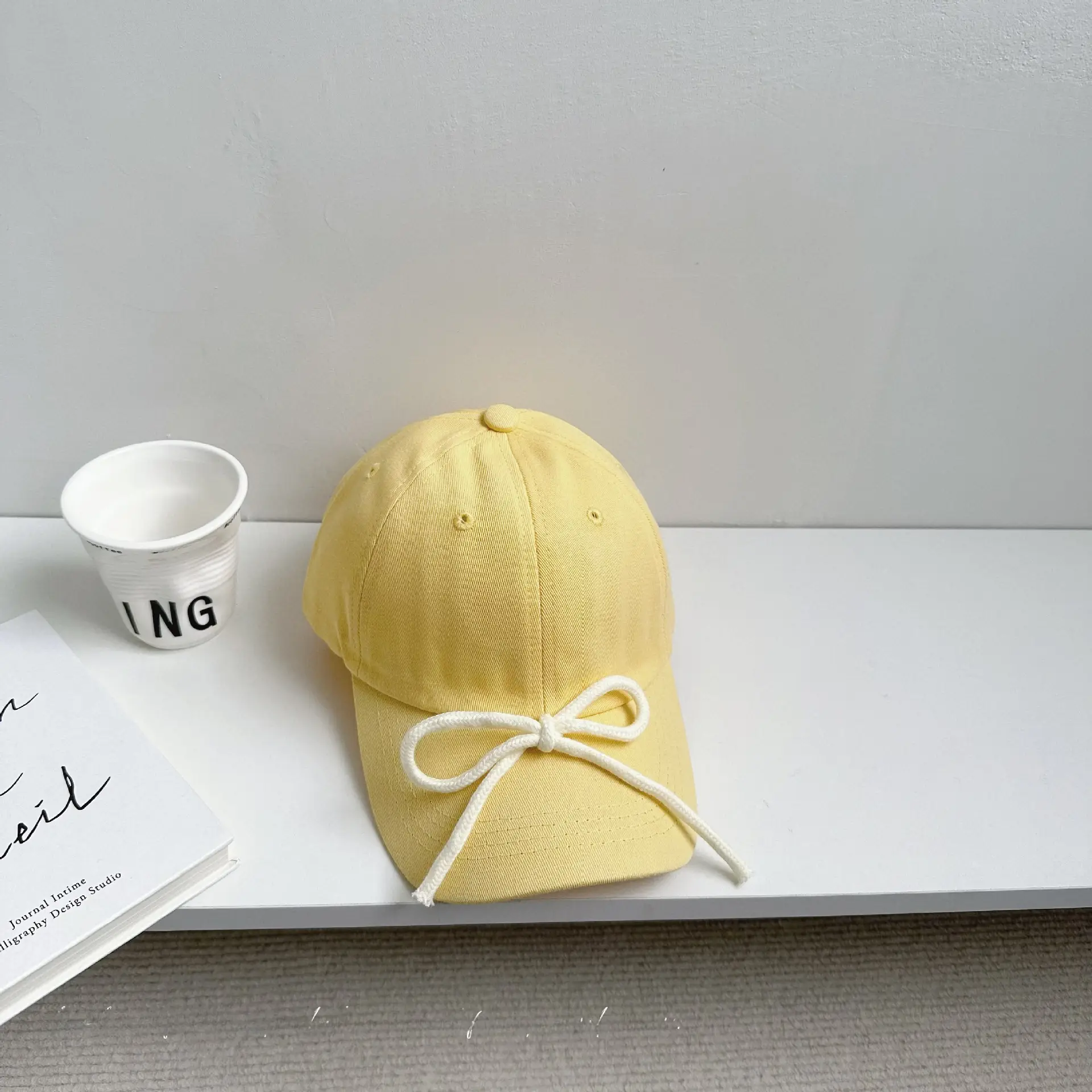 Candy Color Bow Cap for Boys Girls Sunproof Peaked Cap - Image 4