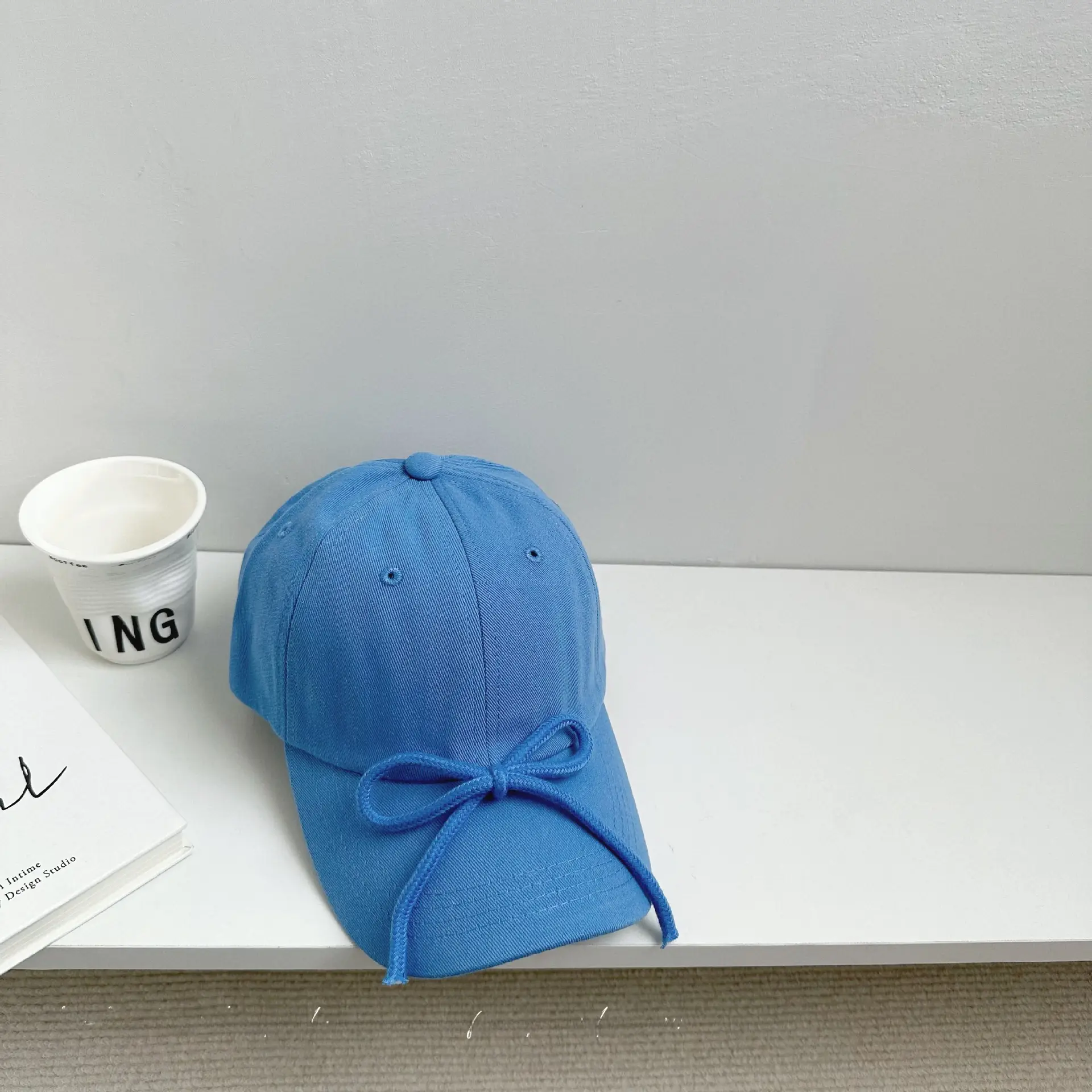 Candy Color Bow Cap for Boys Girls Sunproof Peaked Cap - Image 6