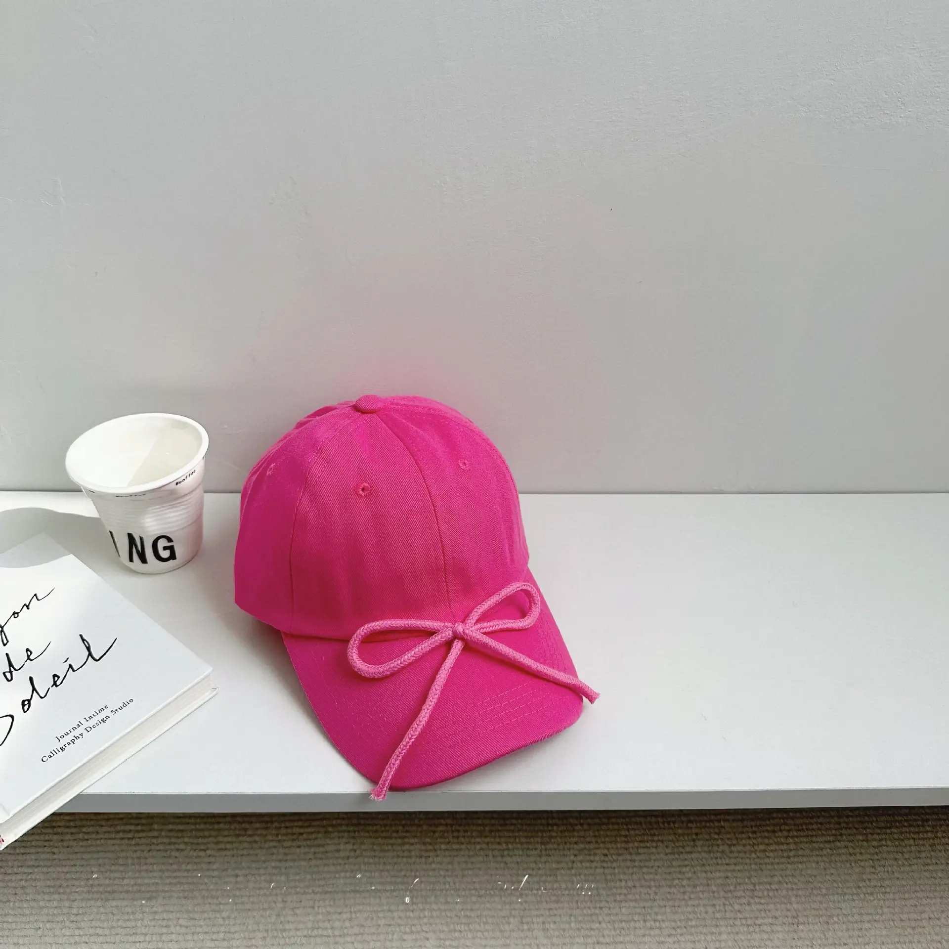 Candy Color Bow Cap for Boys Girls Sunproof Peaked Cap - Image 7