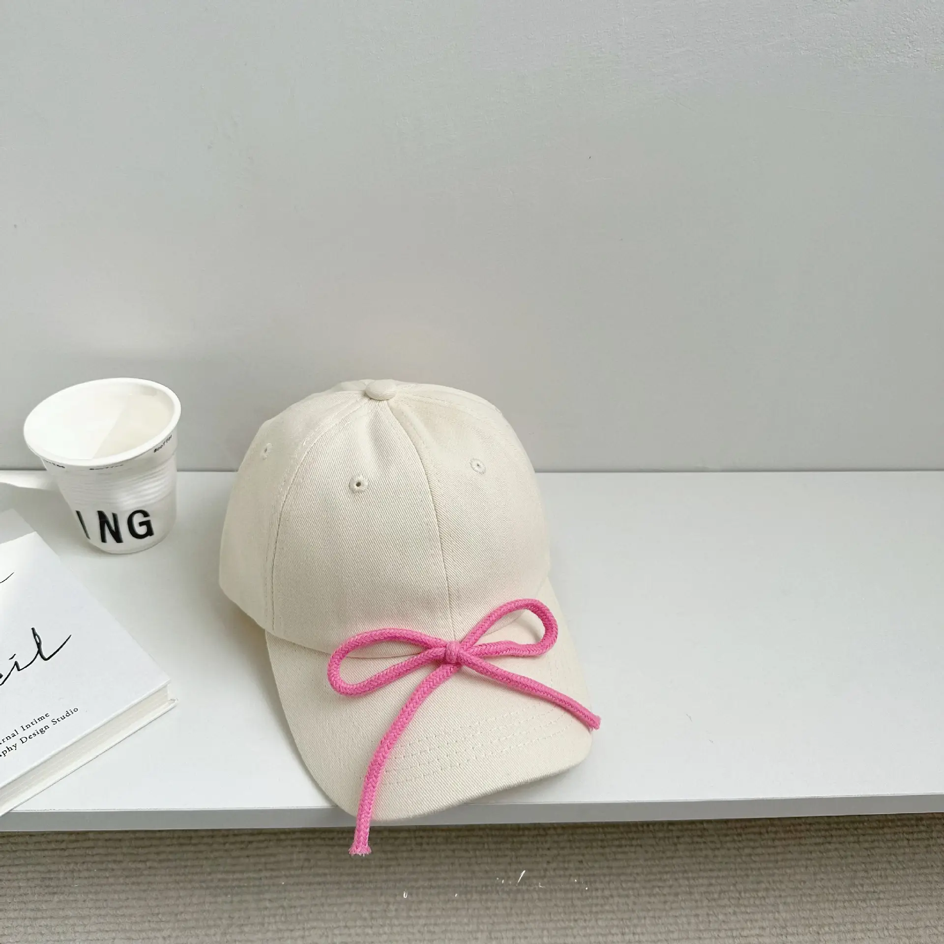 Candy Color Bow Cap for Boys Girls Sunproof Peaked Cap - Image 8
