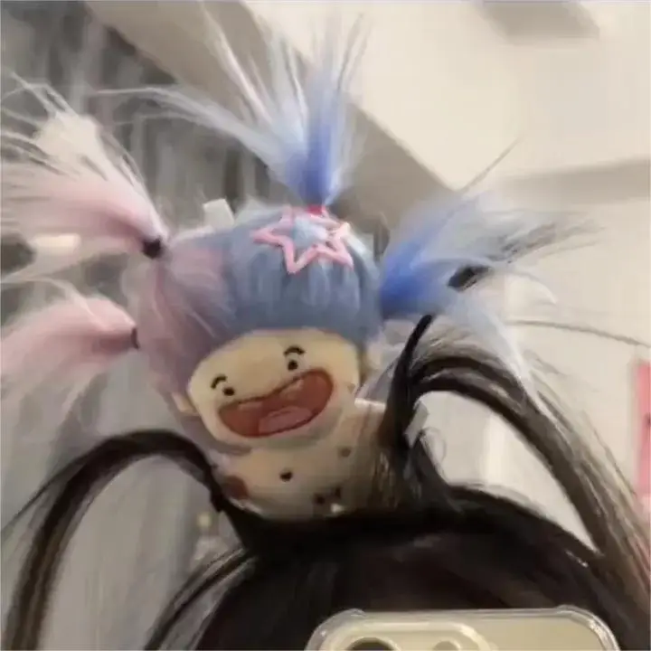 Funny Tooth-Missing Doll Hairpin Clip for Girls