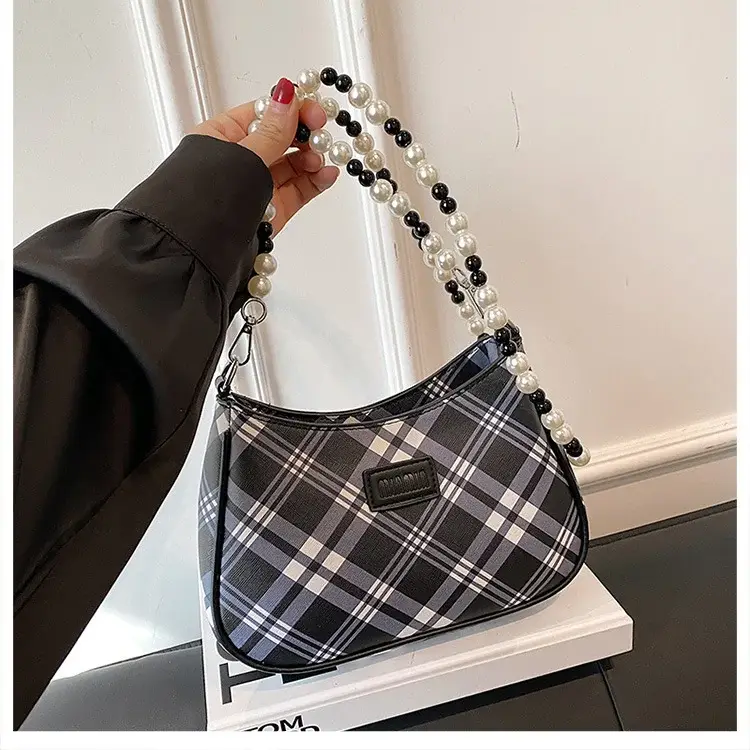 2025 Sanfu Pain Bag Pearl National Print Shoulder Crossbody — feature 25
