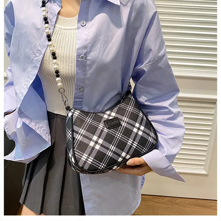 2025 Sanfu Pain Bag Pearl National Print Shoulder Crossbody — feature 31