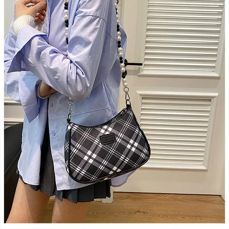 2025 Sanfu Pain Bag Pearl National Print Shoulder Crossbody — feature 32