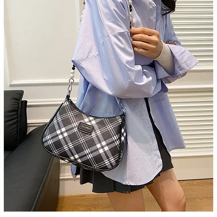 2025 Sanfu Pain Bag Pearl National Print Shoulder Crossbody — feature 33