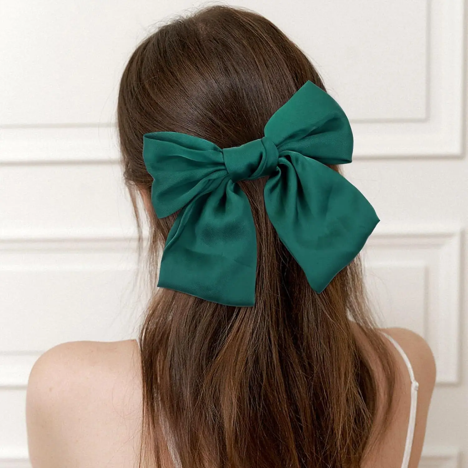 Black Satin Bow Hairpin for Women — feature 8