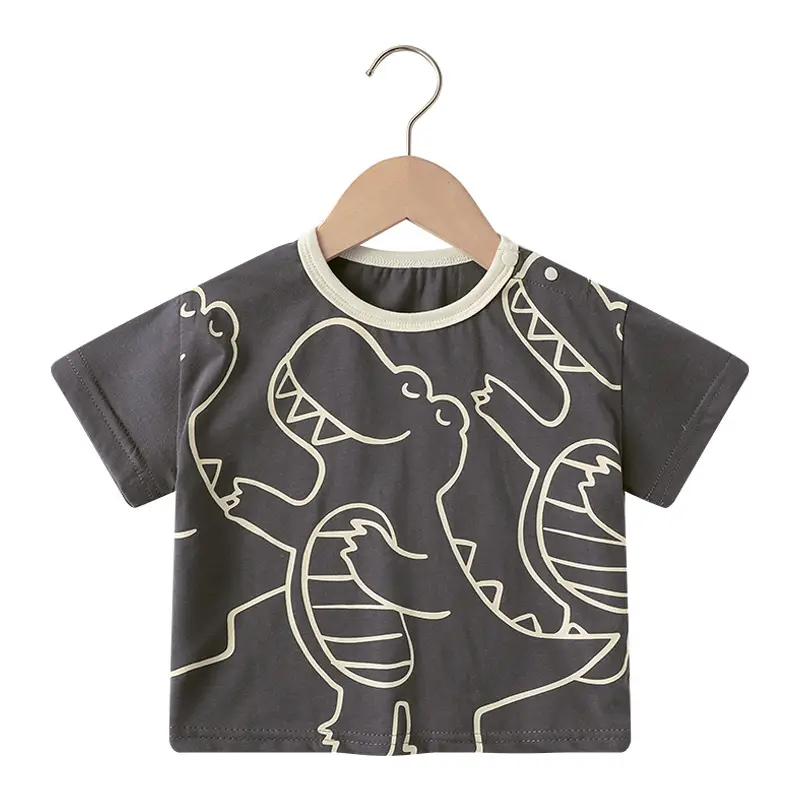 Baby T-Shirt Cartoon Print Summer Casual Boys Girls