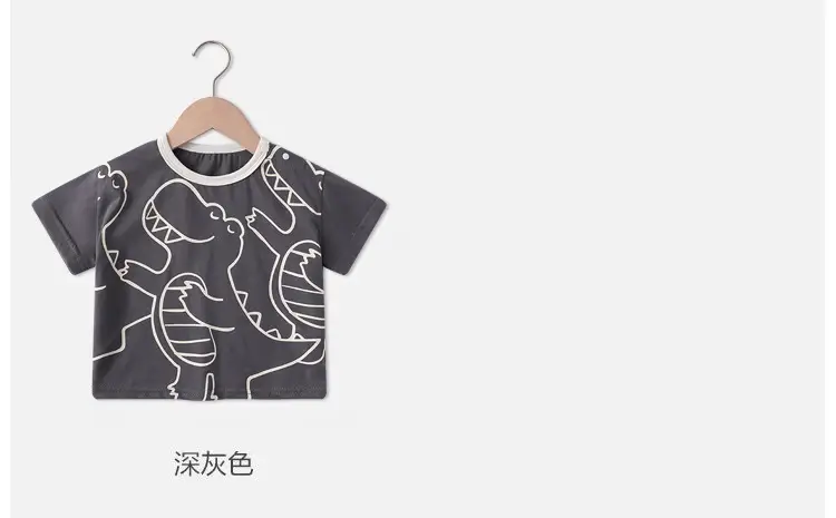 Baby T-Shirt Cartoon Print Summer Casual Boys Girls — feature 7