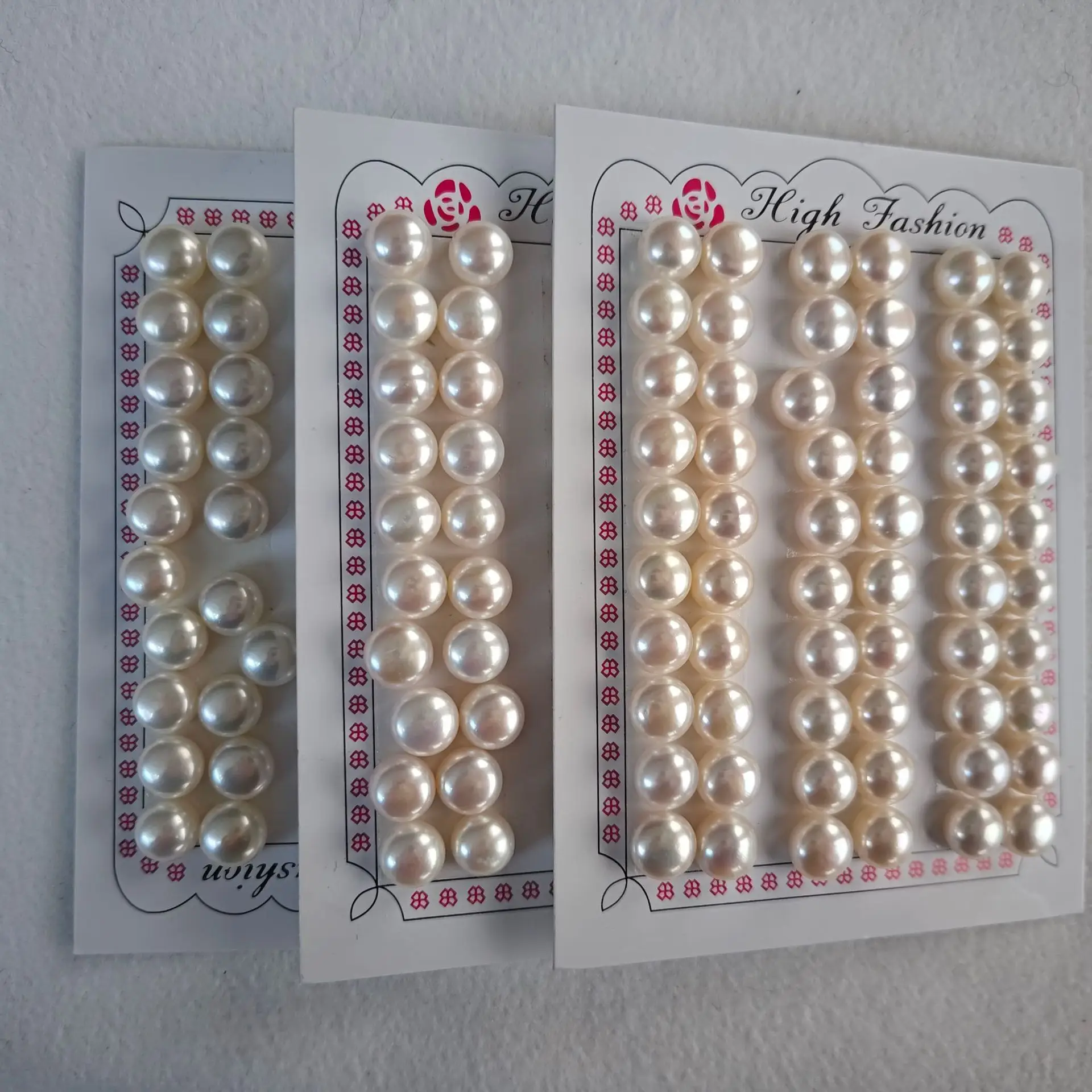 8.5-9.5mm Natural Freshwater Pearl Steamed Bread Beads