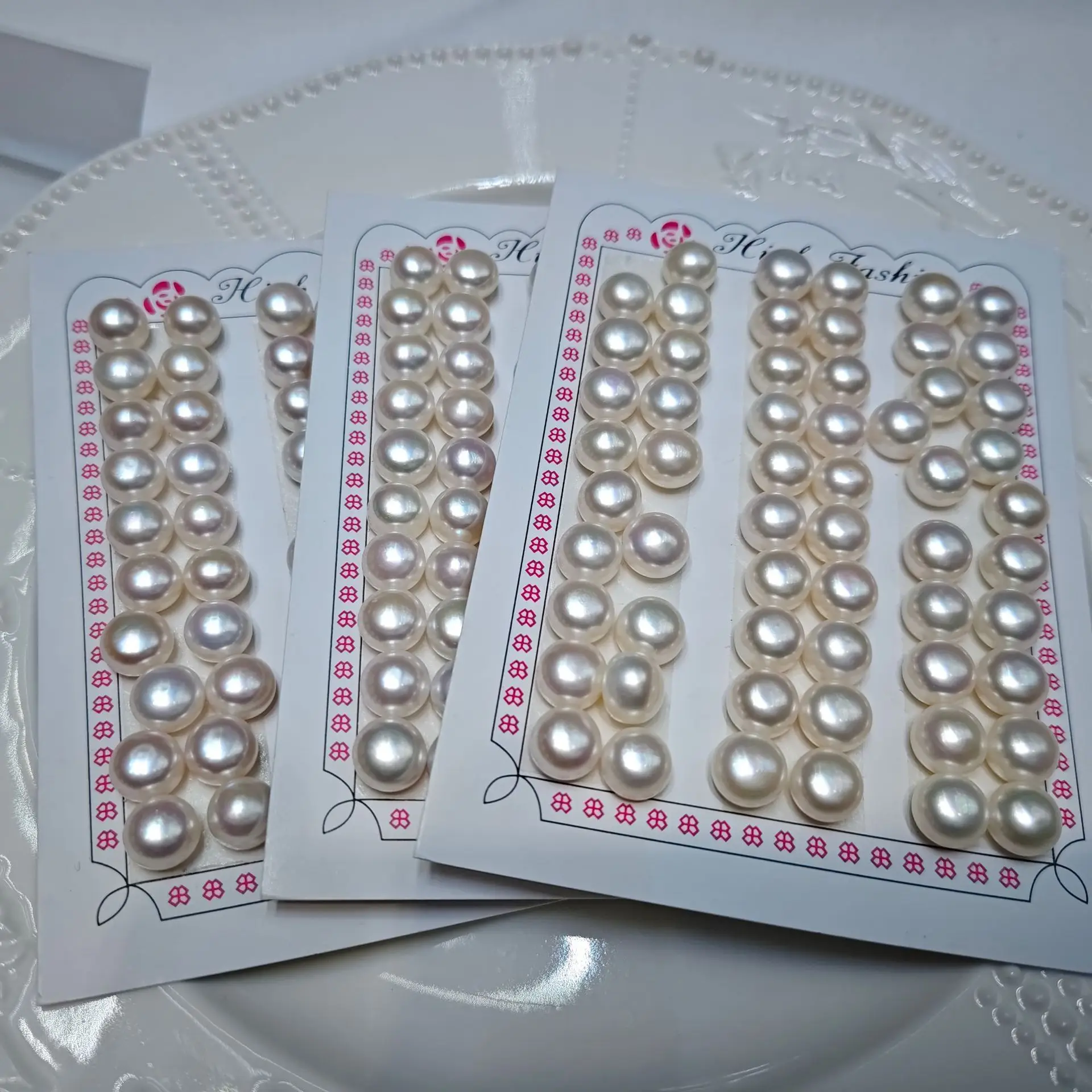 8.5-9.5mm Natural Freshwater Pearl Steamed Bread Beads