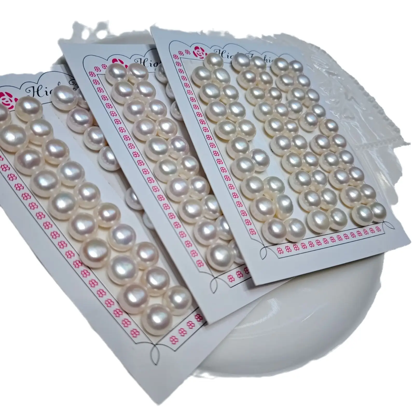 8.5-9.5mm Natural Freshwater Pearl Steamed Bread Beads