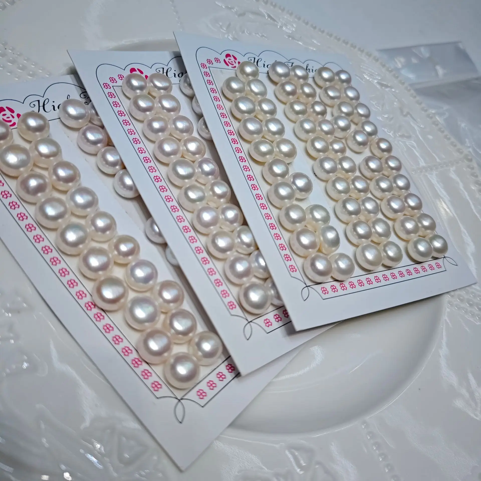 8.5-9.5mm Natural Freshwater Pearl Steamed Bread Beads — feature 7