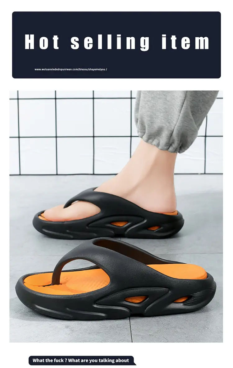 Men's 5.0 CM Slipper Black Green Thick Sole Casual Summer — feature 1