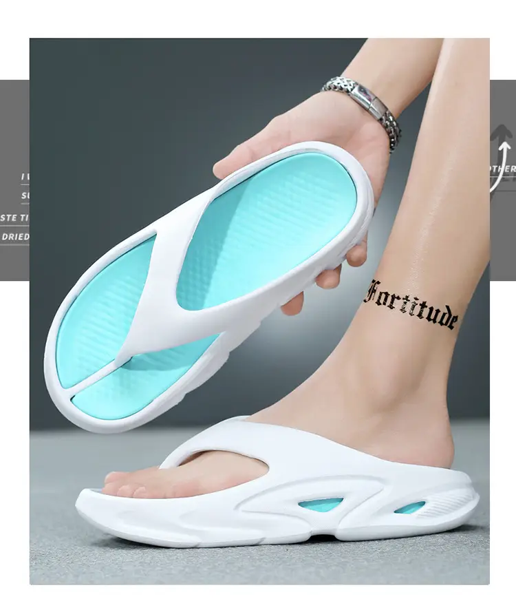 Men's 5.0 CM Slipper Black Green Thick Sole Casual Summer — feature 14